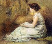Jones, Francis Coates Woman in White Spain oil painting artist